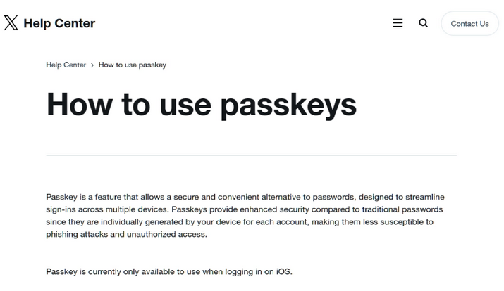 平桂苹果维修店铺分享iOS用户如何通过通行密钥(Passkey)登录 